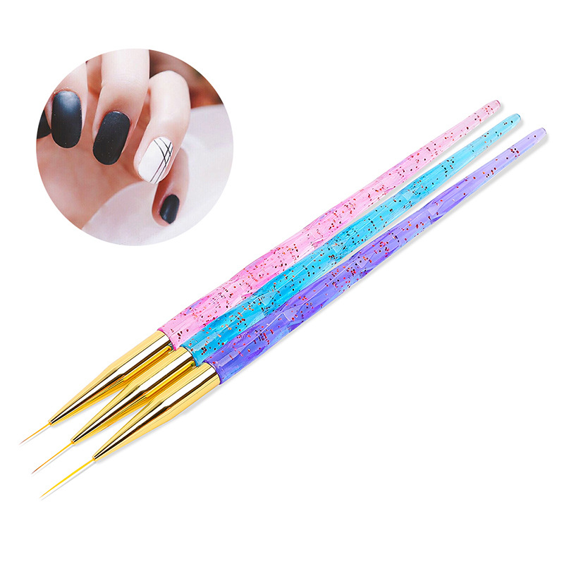 Acrylic Handle Nail liner brush 1