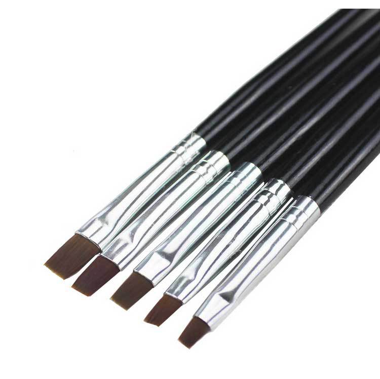 Black Handle Nail Painting Brush 1